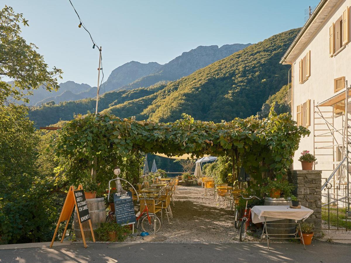Osteria Gruetli Con Alloggio Borgnone Eksteriør bilde